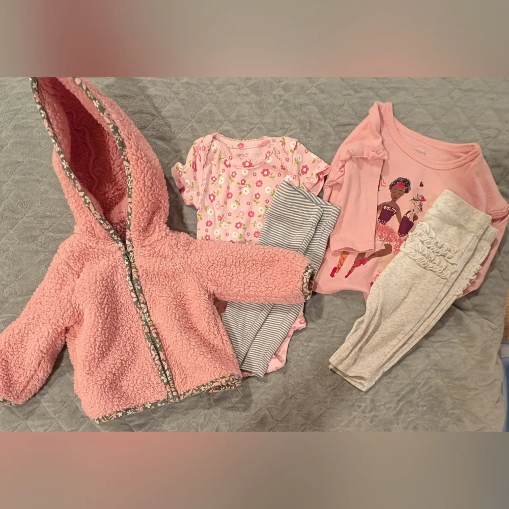 Carter's 3M Adorable Pink Baby Clothing Set